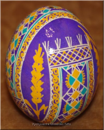 Real Ukraine Pysanka Hen Egg Shell Easter egg
