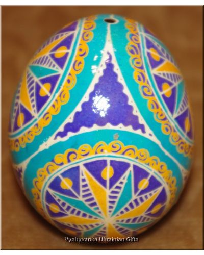 Easter egg Ukrainian Pysanka Chicken Egg Shell