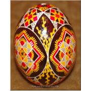Real Ukrainian Pisanka Chicken Egg Shell Easter Egg