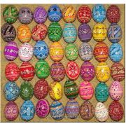 48 Wooden Hand Painted Pysanky Eggs. Ukraine. Wholesale