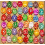 48 Hand Painted Wooden Easter Eggs Wholesale