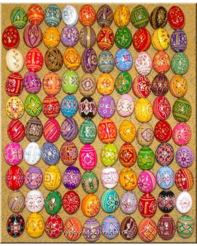 100 Hand Painted Wooden Easter Eggs Wholesale