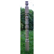 Carved Stair Newels Twisted Posts 42"