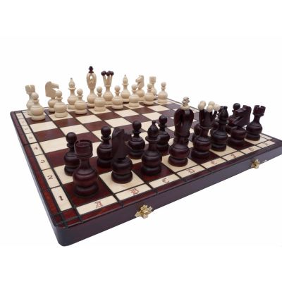 Hand Carved Wooden Chess Set - Persian