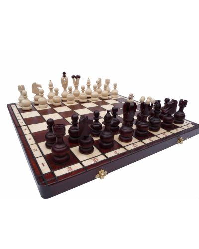 Hand Carved Wooden Chess Set - Persian