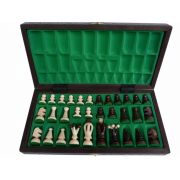 Carved Wooden Chess Set - Medium King's