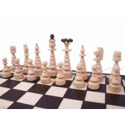 Hand Carved Wooden Chess Set - Christmas Tree