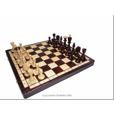Polish Hand Carved Wooden Chess Set - Ace