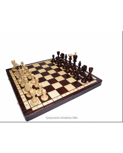 Polish Hand Carved Wooden Chess Set - Ace