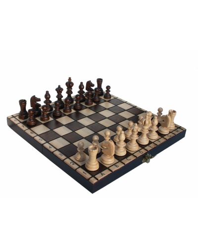 Handcarved Wooden Chess Set - Olympic Small