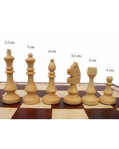 Polish Hand Carved Wooden Magnetic Chess Set Large