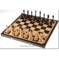 Unique Wooden Carved Chess Set - Beskid