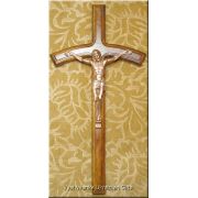 Ukrainian Carved Wooden Wall Cross Crucifix with JESUS